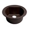 Alfi Brand Chocolate 20" Drop-In Round Granite Composite Kitchen Prep Sink AB2020DI-C - alternate 3